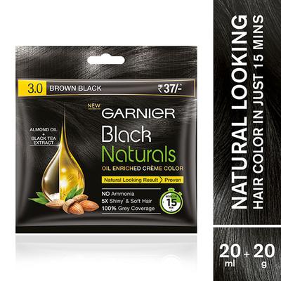 Garnier Black Naturals, Shade 3 Brown Black 1's - Crème