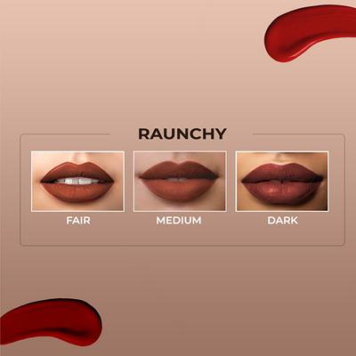 Colorbar Powerkiss Vegan Matte Lipcolor Transferproof Long-Lasting Hydrating Raunchy -024 5ml - Liquid Lipsticks
