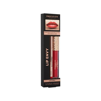 Profusion Cosmetics Lip Envy Lip Gloss & + Lip Liner Duo - Love Spell (3.5ml + 0.3g) 1's - Lip Glosses