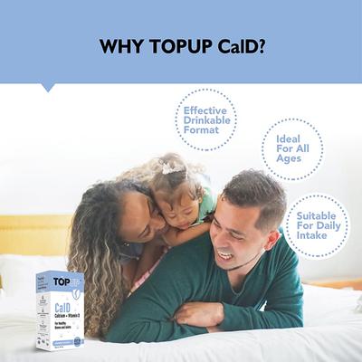 Nuvox TopUp CalD Calcium + Vitamin D Effervescent Tablet - Orange 32's - Calcium And Minerals