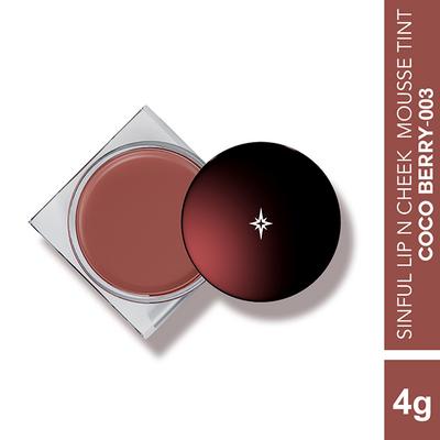 Colorbar Sinful Lip N Cheek Mousse Tint Coco Berry-003 4 gm - Lipsticks