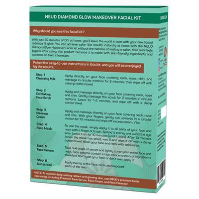 NEUD 6-Step DIY Makeover Facial Kit for Salon-Like Glow at Home 60 gm - Facial Kits