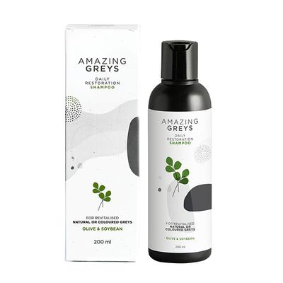 Amazing Greys Daily Restoration Shampoo Hair Strengthening 200 ml - Shampoos