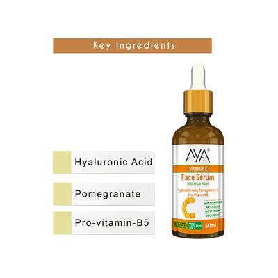 Aya Vitamin C Face Serum For Skin Hydration No Paraben, No Silicone, No Mineral Oil 50 ml - Face Serum