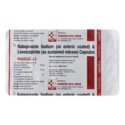 PHARCID LS Capsule 10's - Ulcer/Reflux/Flatulence-Aaa