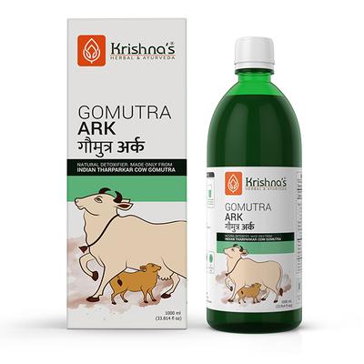Krishna's Herbal & Ayurveda Gomutra Ark (Tharparkar Cow) 1000 ml - Ayurvedic Juices