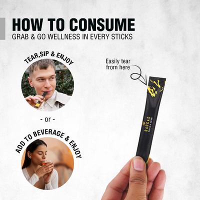 Bargad Himalayan Shilajit Honey Sticks - Dark Chocolate Flavour 30's - Speciality Medicines