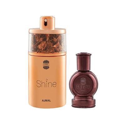 Ajmal Shine EDP Floral Powdery Perfume And Tempest Concentrated Perfume Oil Floral 87 ml - Perfumes (Edt/Edp)