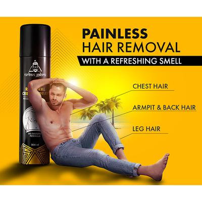 Urbangabru Hair Removal Cream Spray with Aloe Vera & Lemon Extract 200ml - Lotions & Creams