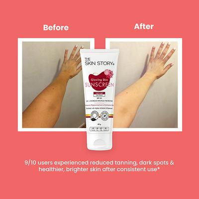 The Skin Story Glowing Skin Sunscreen SPF 30 40 gm - Face Sunscreen