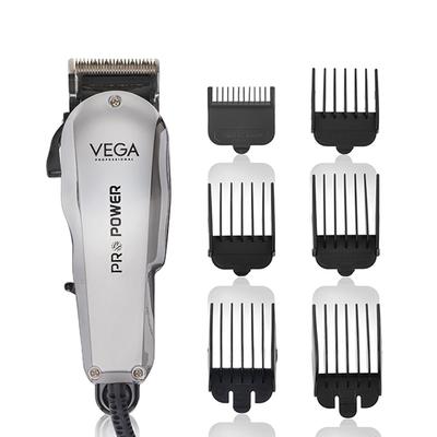 VEGA Professional Pro Power Hair Clipper for Salon and Home Use with Attachment Guide Combs VPMHC-02 1's - Hair Dryers
