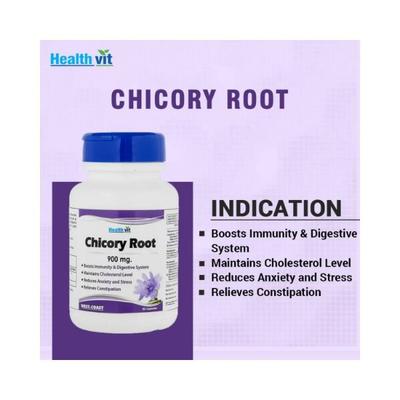 Healthvit Chicory Root Capsules For Immunity Booster 60's - Vitamin C