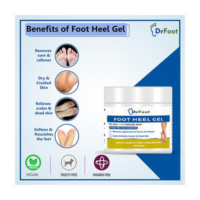 Dr Foot Foot Heel Gel 100 gm - Foot Creams & Lotions