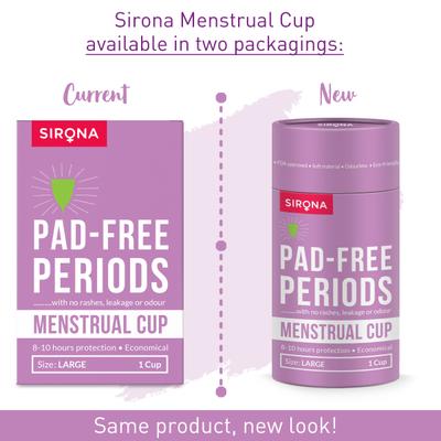 Sirona Reusable Menstrual Cup - Large (Pack of 2) - Menstrual Cups