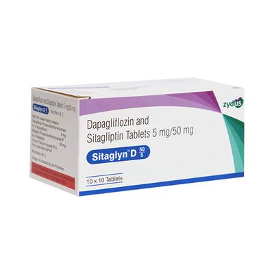 SITAGLYN D 50/5 Tablet 10's - Diabetes-Ant