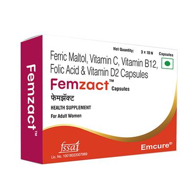 FEMZACT Capsule 10's - Supplements-Vam