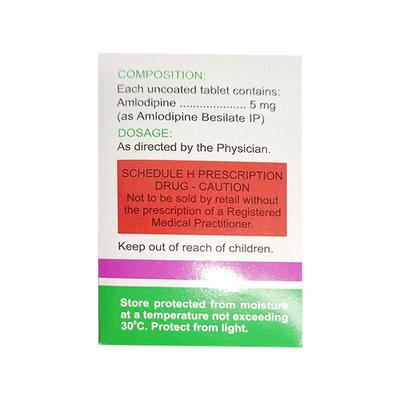 AMODEP 5 Tablet 15's - Hypertension-Cal