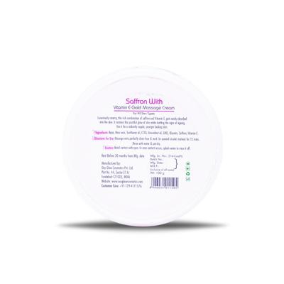Oxyglow Saffron with Vitamin E Massage Cream - Gold 100 gm - Lotions & Creams