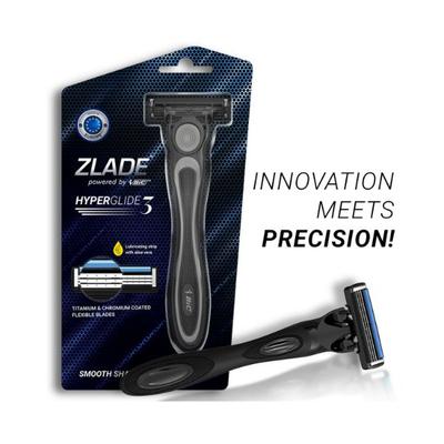 Zlade Hyperglide3 Advanced Shaving Razor For Men 27 gm - Razors & Cartridges