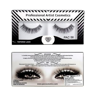 PAC Tapered Lash Handmade Natural Looking Reusable up to 12x Seamlessly Blends with Lashes (56) - Eyelashes