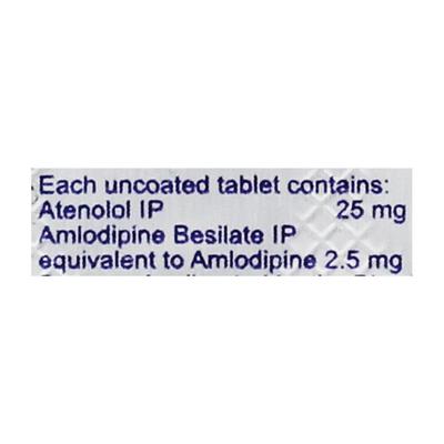 Tenolol AM 25mg Tablet 10'S - Hypertension-Cal