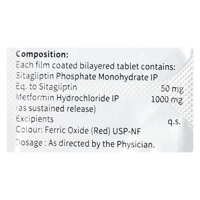 SITAHENZ M 1000 Tablet 10's - Diabetes-Ant