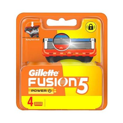 Gillette Fusion5 Power Styling Back-Blades- 4 Cartridges 1's - Razors & Cartridges