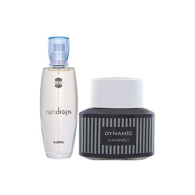 Ajmal Raindrops & Maryaj Dynamic Bundle Of 2 EDP 150 ml - Men Perfumes (Edt/Edp)