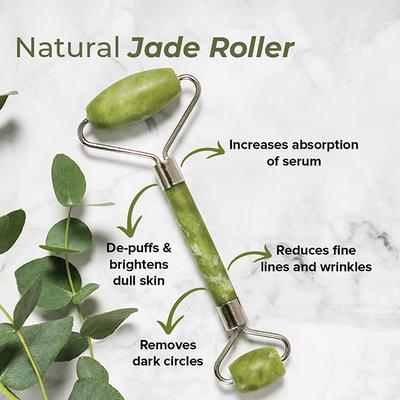 Saturn By GHC Jade Roller & Gua Sha Face & Neck Massage Kit 120 gm - Gua Shas & Rollers