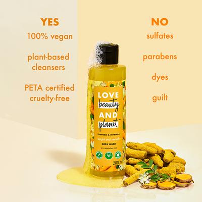 Love Beauty and Planet Turmeric and Moringa Body Wash 200 ml - Shower Gels & Body Wash