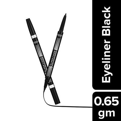 L'Oreal Paris Super Liner Superstar Duo Designer Eyeliner, Black 0.65 Gm - Eyeliners