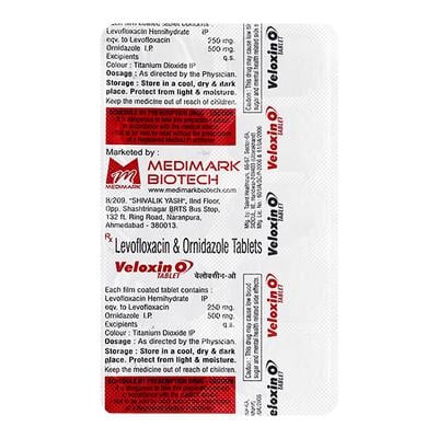 VELOXIN O Tablet 10's - Bacterial Infections-Qui
