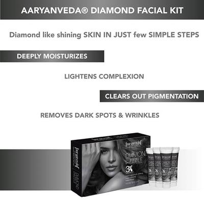 Aryanveda Diamond Facial Spa Kit for All Skin Type 55 gm - Skin-Treatment