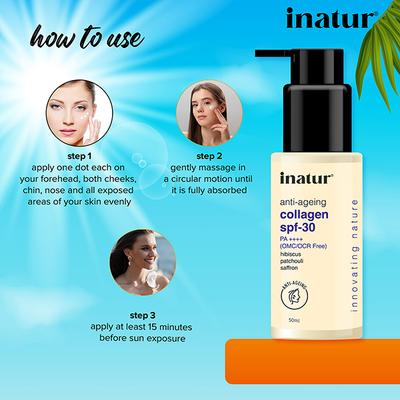 Inatur Collagen Day Cream SPF30 50 gm - Day Cream