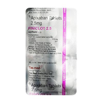 FINICLOT 2.5 Tablet 15's Price, Uses, Side effects, Substitutes | Netmeds
