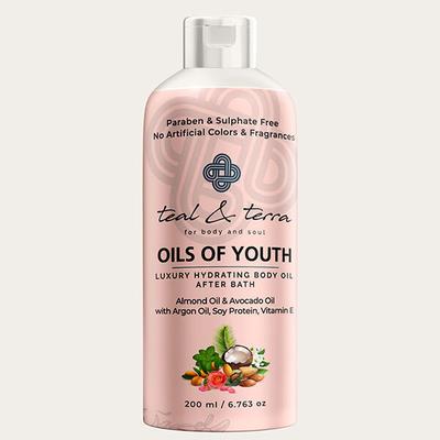 Teal & Terra Luxury Hydrating Body Oil After Bath With Argan & Rose Oil 200 ml - Body Butter