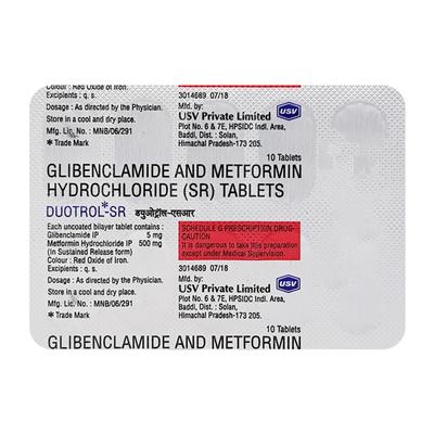 Duotrol SR 5mg Tablet 10'S - Diabetes-Ant