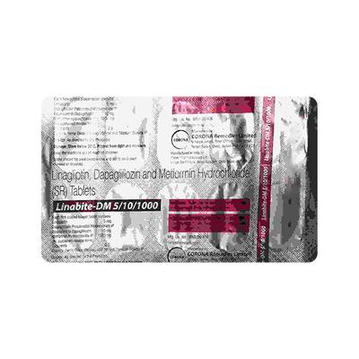 LINABITE DM 5/10/1000 Tablet 10's - Diabetes-Ant