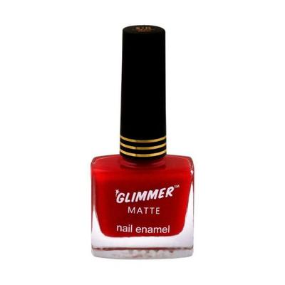 Glimmer Nail Enamel Cherry Red 9 ml - Nail Polish