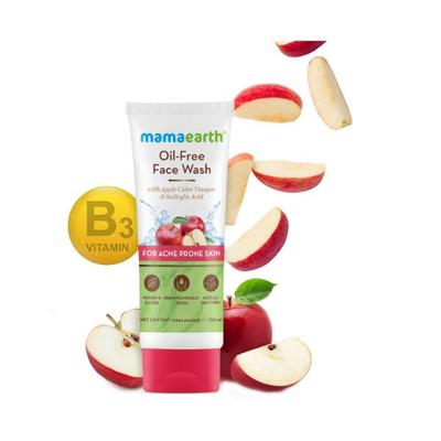 Mamaearth Oil Free Face Wash for Oily Skin with Apple Cider Vinegar & Salicylic Acid for Acne Prone Skin 100 ml - Face Wash & Cleansers