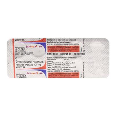 Nifnext SR 100mg Tablet 10'S - Bacterial Infections-OAB