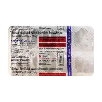 CTASORIN DM 100/10/500 Tablet 10's - Diabetes-Ant