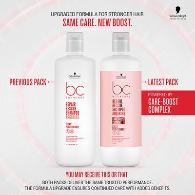 Schwarzkopf Professional Bonacure Repair Rescue Shampoo with Arginine with Vegan Keratin 1000 ml - Shampoos