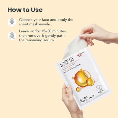 O3+ Facialist Radiant Face Sheet Mask 30 ml - Face Mask