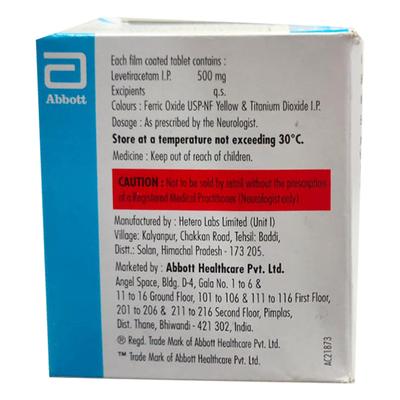 LEVESAM EAZY GLIDE 500 Tablet 15's - Epilepsy/Convulsion-Ant
