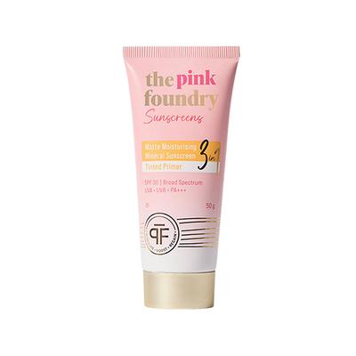 The Pink Foundry Matte Moisturising Mineral Sunscreen 50 gm - Face Sunscreen