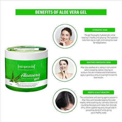 Aryanveda Natural Aloe Vera Gel 400 gm - Skin-Treatment