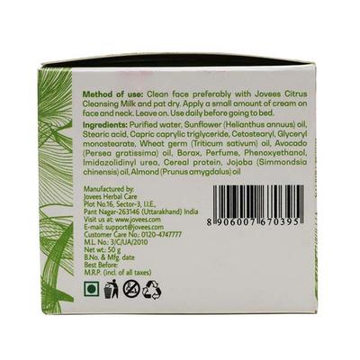 Jovees Revitalising Night Cream - Avocado with Cereal Protein 50 gm - Night Cream