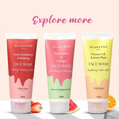 Glamveda Retinol & Peptide Anti Ageing Face WashFor Youthfull & Glowing Skin 100 ml - Face Wash & Cleansers