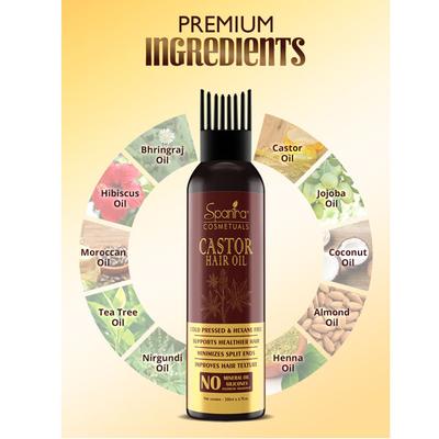 Spantra Castor Hair Oil 200 ml - Hair Oils